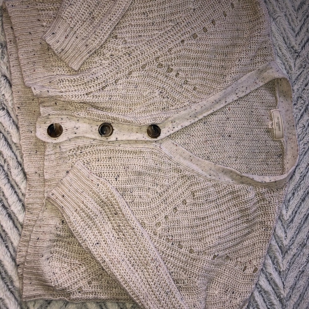 Crochet beige sweater